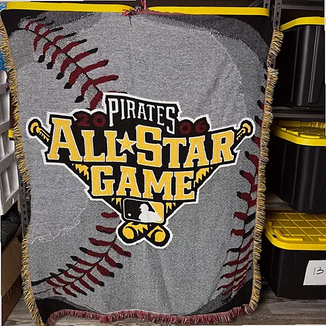 MLB Pirates All-Star Game 2006 Baseball Throw Blanket Woven Tapestry