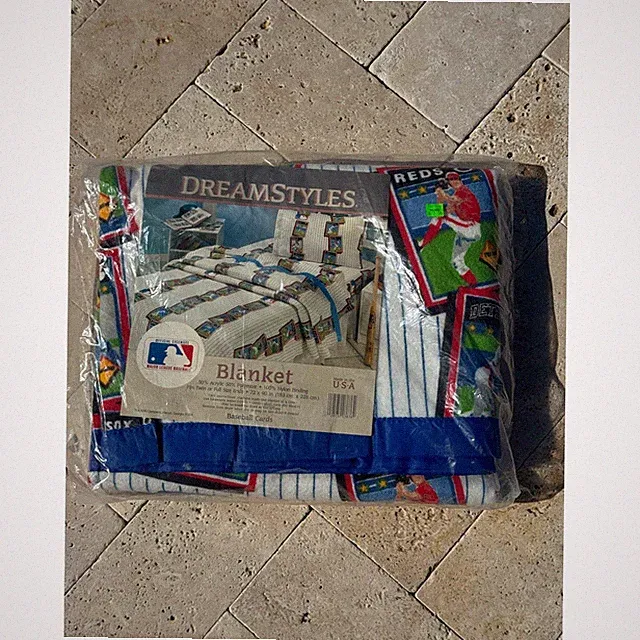 NOS Dreamstyles Major League Baseball MLB Baseball Cards Twin Full Size Blanket