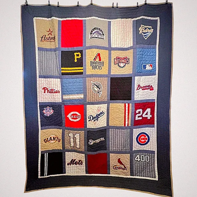 Pottery Barn PB Teen MLB Baseball Quilt Twin Reversible Bedspread Comforter