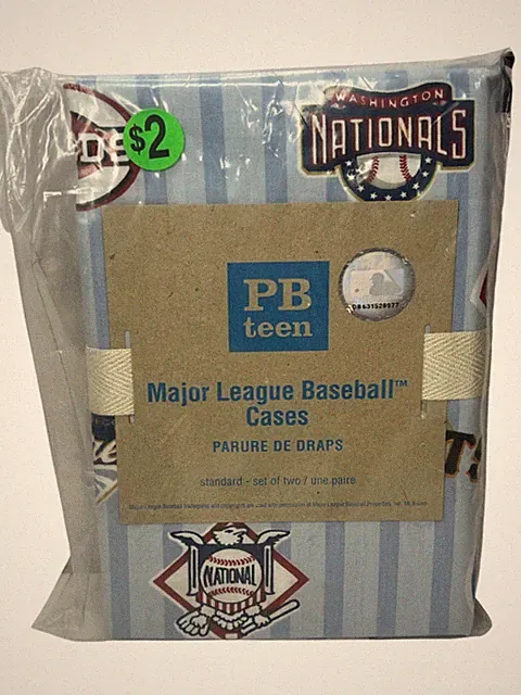 Pottery Barn Teen Major League Baseball Pillowcases Official Licensed PB