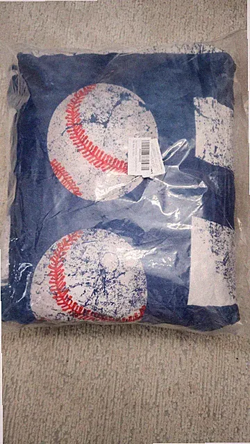 Super Soft Cozy Baseball Theme Throw Blanket All Seasons 59" x 79" Sealed